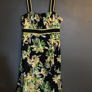 Madison Leigh Yellow/black/green Dress (14)